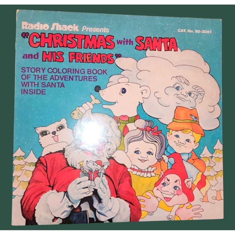 Radio Shack "Christmas With Santa & His Friends" Story Record Album